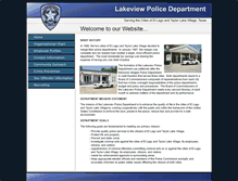 Tablet Screenshot of lakeviewpolice.com